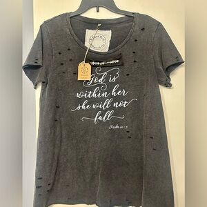 A Rare Bird Women's Psalm 46:5 Long Sleeve Shirt Size Small /Medium New W/ Tags